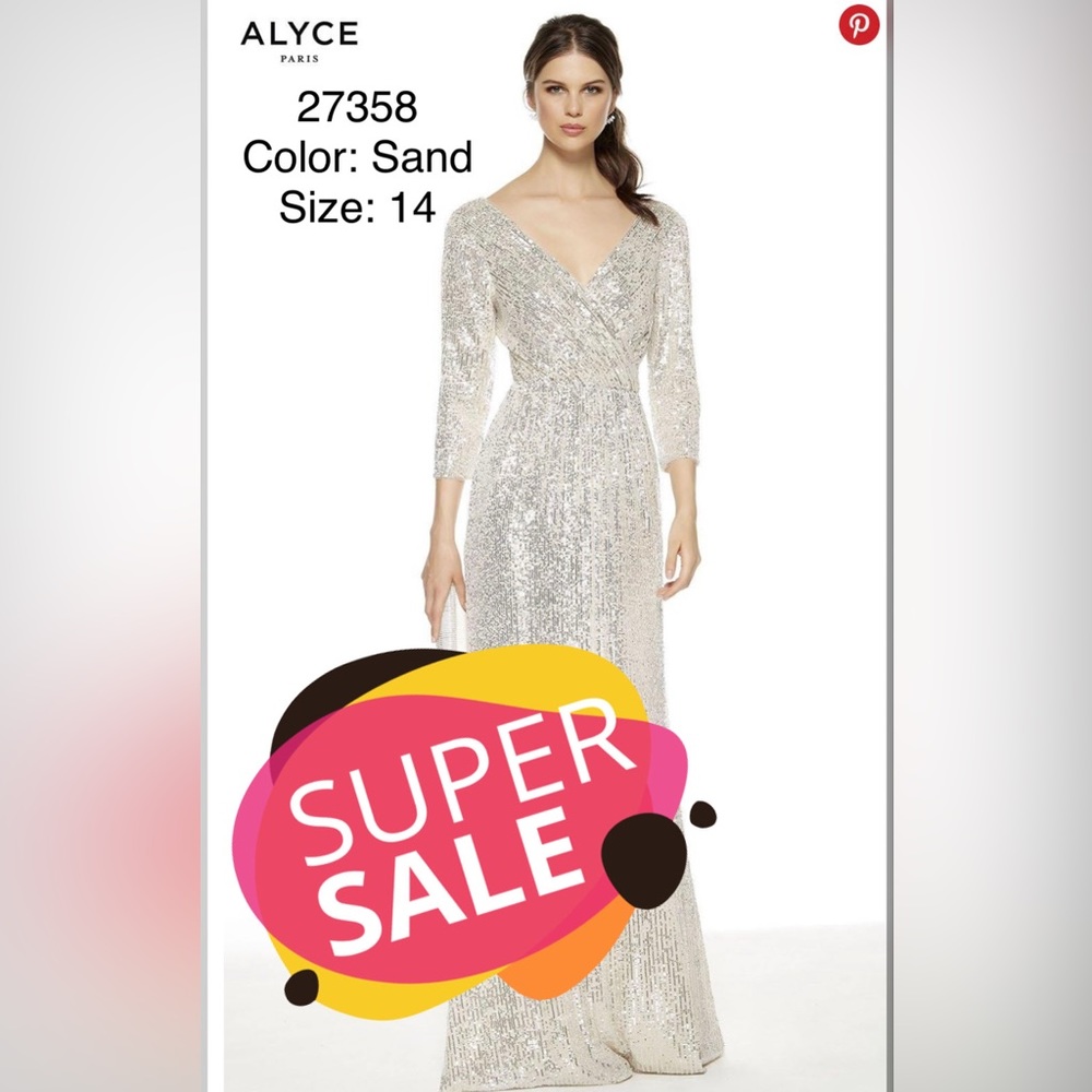 Alyce Paris special occasions dress Color:SAND Size:14